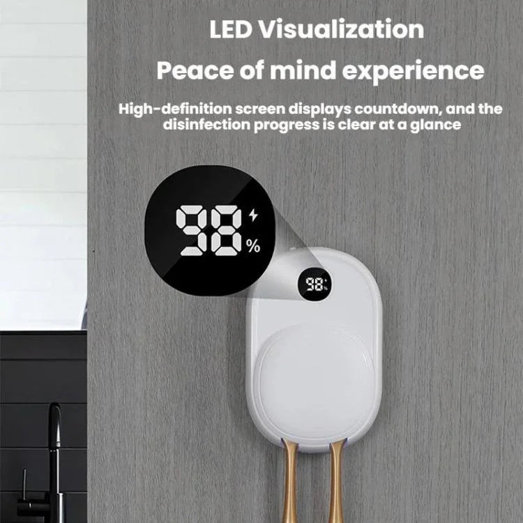 Wandmontierter intelligenter UV-Sterilisator und Lufttrocknungs-Zahnbürstensterilisator