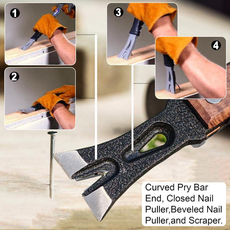Outdoor-Multifunktionshammer Nagelzieher Brechstange Feuerwehr-Abbruchwerkzeug