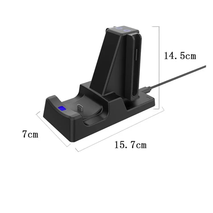 Für Nintendo Switch 2 Joy-Con & Pro Controller 3-in-1-Ladestation Aufbewahrungshalter mit LED-Anzeigen, SW-3ZC028