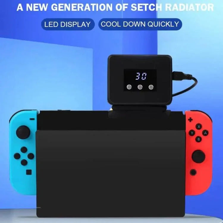 Für Nintendo Switch 2 / Switch Konsole Abluftheizkörper mit Temperaturanzeige Daten, RDS-2827 Weiß, RDS-2827 Schwarz