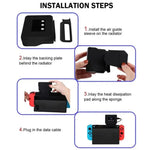Für Nintendo Switch 2 / Switch Konsole Abluftheizkörper mit Temperaturanzeige Daten, RDS-2827 Weiß, RDS-2827 Schwarz