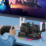 Für Nintendo Switch 2 JYS NS2322 Mit RGB-Licht-Ladestation Kühlung Lade- und Aufbewahrungs-Integrationsstation