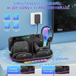 Für Nintendo Switch 2 JYS NS2322 Mit RGB-Licht-Ladestation Kühlung Lade- und Aufbewahrungs-Integrationsstation