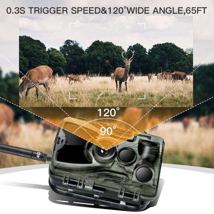 20MP 4G Nachrichten Outdoor Regen Nebel Beweis Infrarot-Tracking Jagdkamera, HC-801LTE