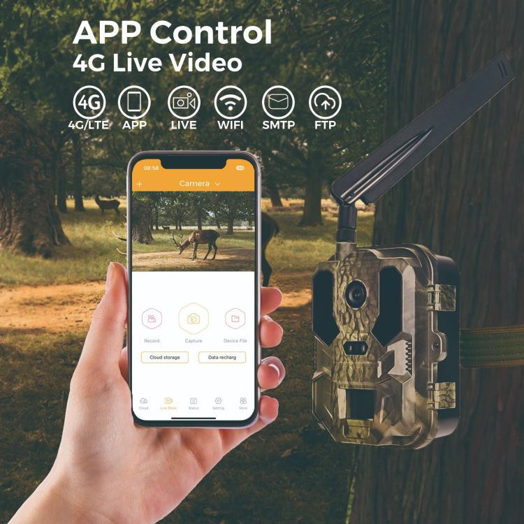 4K 4G Outdoor-Tracking-Kamera mit mobiler Fernsteuerung, unterstützt FTP/SMTP/APP, HC-960Ultra-Li