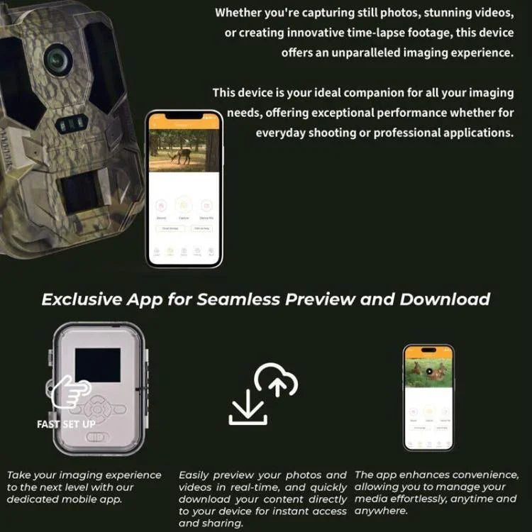 4K 4G Outdoor-Tracking-Kamera mit mobiler Fernsteuerung, unterstützt FTP/SMTP/APP, HC-960Ultra-Li