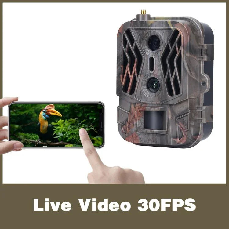 Dual-Objektiv 4K 4G Outdoor-Tracking-Kamera mit mobiler Fernsteuerung zur Echtzeit-Fotoanzeige, HC-950Pro-Li