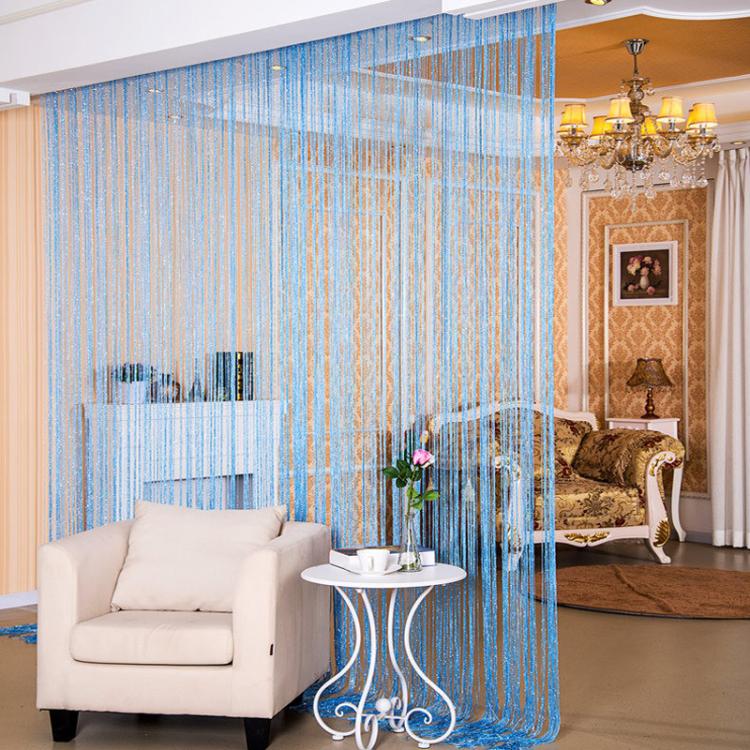 Dichter Quastenvorhang, Raumteiler, dekorativer Vorhang für Wohnzimmer, 0,9 x 1,9 m