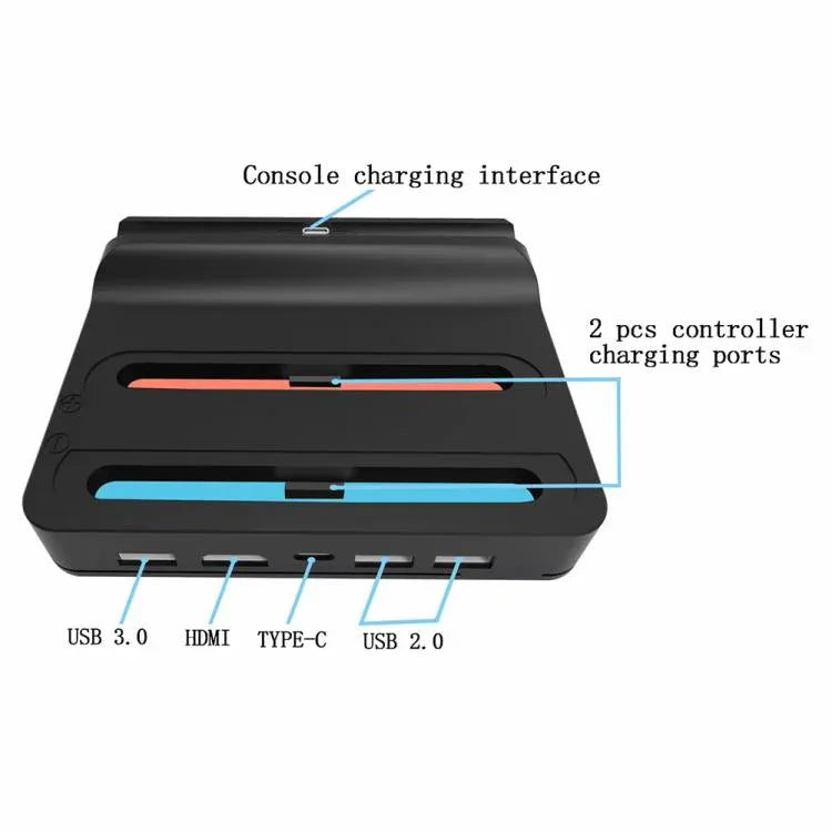 Für Nintendo Switch 2 Konsolen-Controller KJH Ladestation mit 1080P 60Hz HDMI-Ausgang, KJH-NS2-027