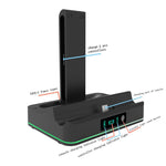 Für Nintendo Switch 2 & Joy-Con Controller KJH Ladestation mit Umgebungsbeleuchtung, PG-SW2130 Weiß, PG-SW2130 Schwarz