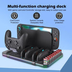 Für Nintendo Switch 2 Multifunktionale Kühl-Ladestation mit RGB-Beleuchtung & Kartensteckplätzen, SW2139