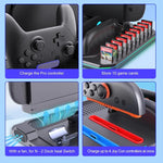 Für Nintendo Switch 2 Multifunktionale Kühl-Ladestation mit RGB-Beleuchtung & Kartensteckplätzen, SW2139