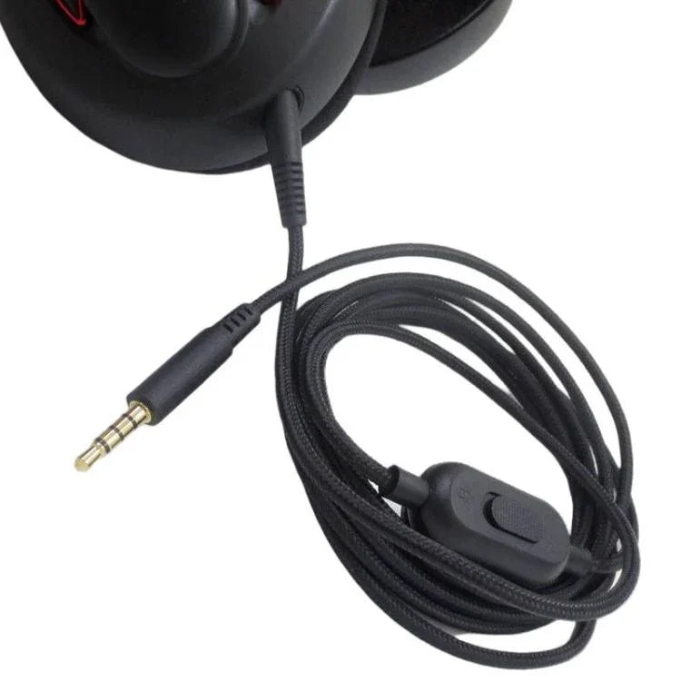 2m Tuning Edition Kopfhörerkabel für Sennheiser GAME ONE / GAME ZERO / PC 373D / GSP350 / GSP500 / GSP600, einfacher Stecker, doppelter Stecker