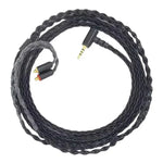 1,2m 8-adriges Single-Crystal-Kupfer, versilbertes MMCX Kopfhörerkabel zum Upgrade, Für Shure SE215 / SE535 / SE846 / UE900, Schwarz 2,5mm Balanced, Schwarz 4,4mm Balanced, Transparent 2,5mm Balanced, Transparent 3,5mm Stereo, Transparent 4,4mm Balanced