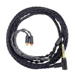 1,2m 8-adriges Single-Crystal-Kupfer, versilbertes MMCX Kopfhörerkabel zum Upgrade, Für Shure SE215 / SE535 / SE846 / UE900, Schwarz 2,5mm Balanced, Schwarz 4,4mm Balanced, Transparent 2,5mm Balanced, Transparent 3,5mm Stereo, Transparent 4,4mm Balanced