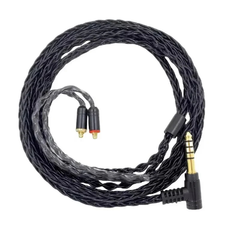 1,2m 8-adriges Single-Crystal-Kupfer, versilbertes MMCX Kopfhörerkabel zum Upgrade, Für Shure SE215 / SE535 / SE846 / UE900, Schwarz 2,5mm Balanced, Schwarz 4,4mm Balanced, Transparent 2,5mm Balanced, Transparent 3,5mm Stereo, Transparent 4,4mm Balanced