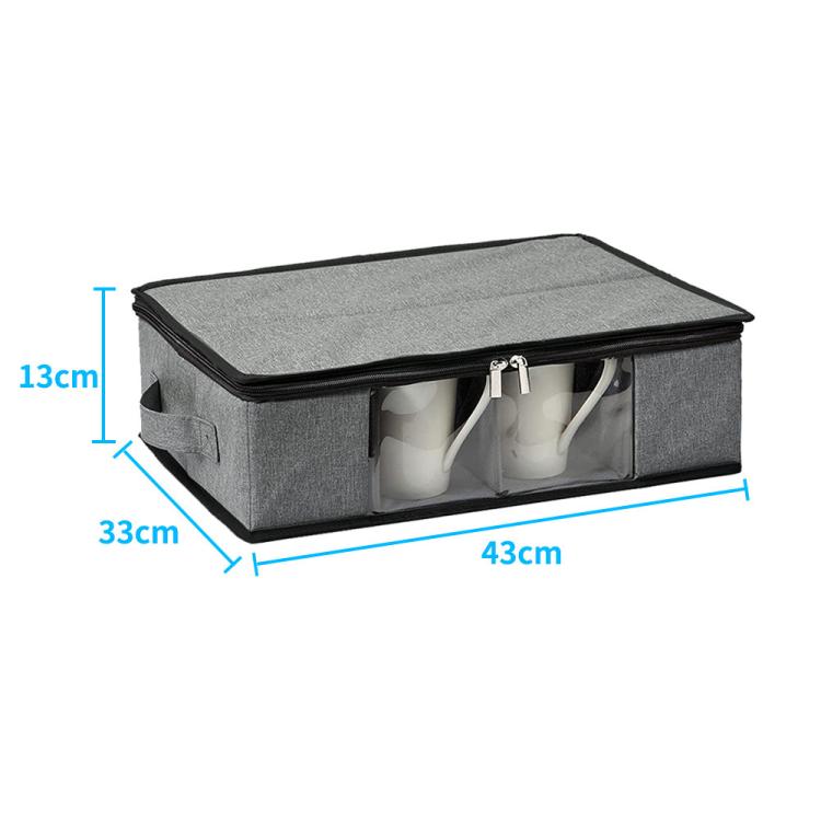 Kaffeebecher-Aufbewahrungsbox mit Fächern und Deckel