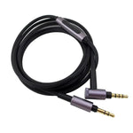 3,5-mm-Kopfhörer-Audiokabel, für Sony WH-1000XM3 / WH-1000XM2 / WH-1000XM4 / WH-H900N / WH-H800, 1,5 m mit Kabelfernbedienung, 1,5 m Direkt