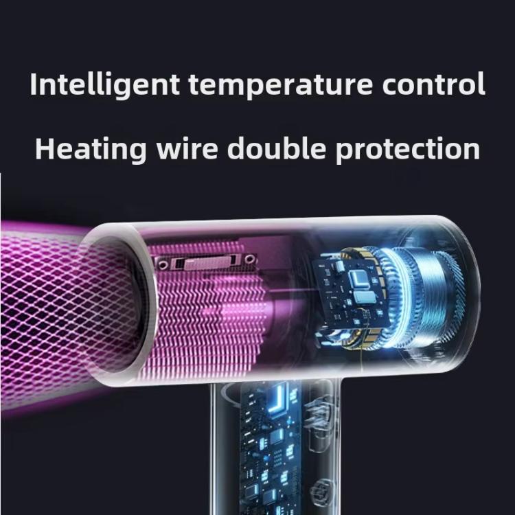 Kabelloser Hochgeschwindigkeits-Haartrockner 100.000 U/min Motor, USB-C Schnellladung & 15600mAh Eingebauter Akku