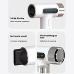 Kabelloser Hochgeschwindigkeits-Haartrockner 100.000 U/min Motor, USB-C Schnellladung & 15600mAh Eingebauter Akku