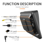 7 Zoll HD Touchscreen + HD 8-Licht Rückfahrbild Drahtloser Carplay Auto MP5 Player, X5300 mit 8-Licht Kamera