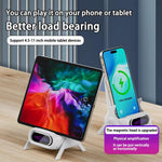 Stuhlförmiges kabelloses Ladegerät für Schreibtische, kompatibel mit 4,5-11 Zoll Smartphones & Tablets
