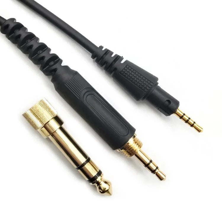 1,2 m Kopfhörer-Spiralkabel, für Pioneer HDJ-CUE1 / HDJ-X7 / HDJ-S7 / HDJ-X5 / HDJ-S7, gewinkelter Stecker, gerader Stecker