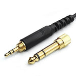 1,2 m Kopfhörer-Spiralkabel, für Pioneer HDJ-CUE1 / HDJ-X7 / HDJ-S7 / HDJ-X5 / HDJ-S7, gewinkelter Stecker, gerader Stecker