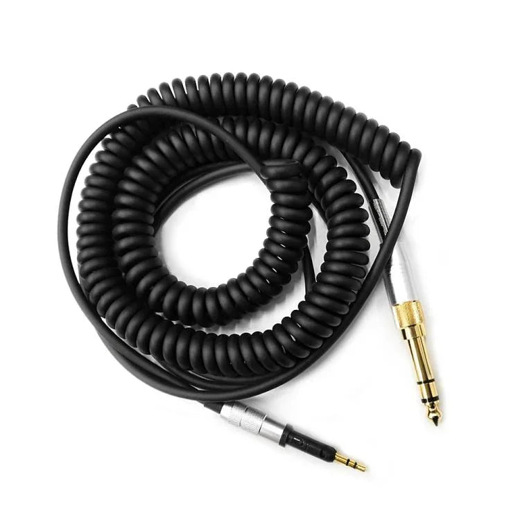 2,5 mm auf 3,5 mm + 6,35 mm Stecker 1,5 m Spiralkopfhörerkabel, für Sennheiser HD6 / HD8 / HD7 / HD598, ZS0245