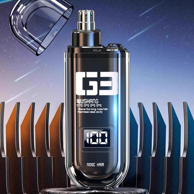 WUSHANG Wiederaufladbarer Nasenhaarschneider USB-C Laden Sanfte & Schmerzfreie Nasenpflege