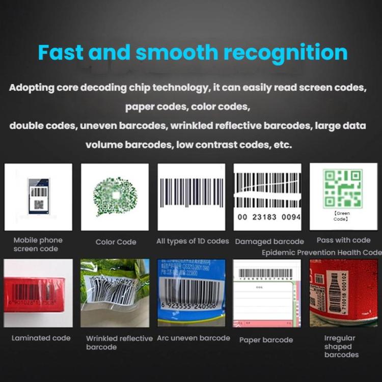 Zahlungs-QR-Code Expresslieferung Supermarkt Produktcode Block Barcode-Scanner