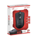 Little Kangaroo DS-917 1000DPI Ergonomische optische kabelgebundene Maus Laptop-Maus für Büro und Gaming, DS-917 USB