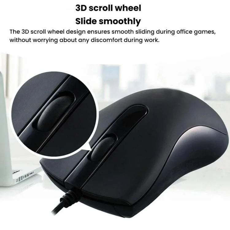 Little Kangaroo DS-917 1000DPI Ergonomische optische kabelgebundene Maus Laptop-Maus für Büro und Gaming, DS-917 USB