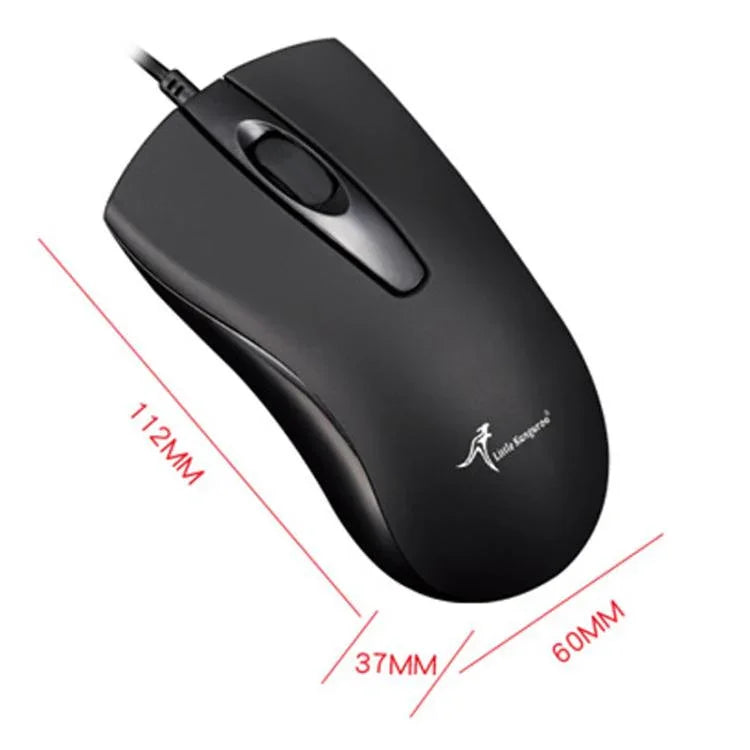 Little Kangaroo DS-917 1000DPI Ergonomische optische kabelgebundene Maus Laptop-Maus für Büro und Gaming, DS-917 USB