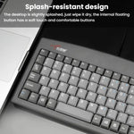 Little Kangaroo DS-9827 88 Tasten kabelgebundene Tastatur mit Magnetring Laptop Industriebüro-Tastatur, PS2, USB