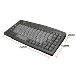 Little Kangaroo DS-9827 88 Tasten kabelgebundene Tastatur mit Magnetring Laptop Industriebüro-Tastatur, PS2, USB