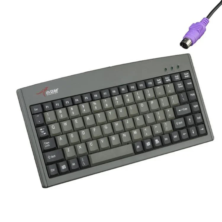 Little Kangaroo DS-3000 88 Tasten kabelgebundene Tastatur mit Magnetring Laptop Industriebüro-Tastatur, PS2, USB
