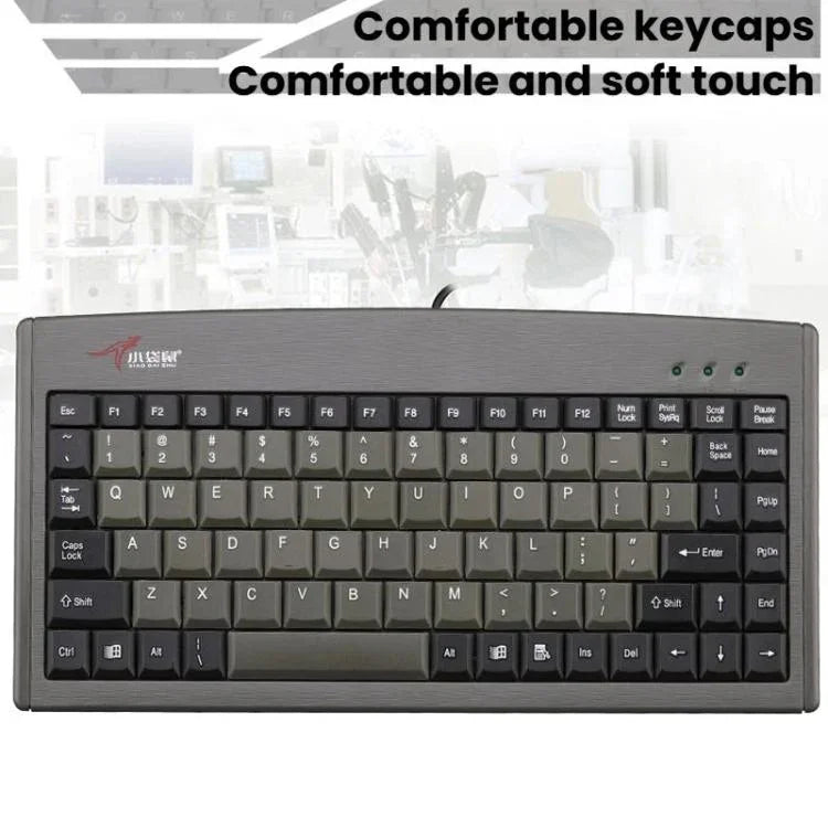 Little Kangaroo DS-3000 88 Tasten kabelgebundene Tastatur mit Magnetring Laptop Industriebüro-Tastatur, PS2, USB