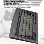 Little Kangaroo DS-3000 88 Tasten kabelgebundene Tastatur mit Magnetring Laptop Industriebüro-Tastatur, PS2, USB