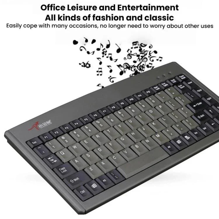 Little Kangaroo DS-3000 88 Tasten kabelgebundene Tastatur mit Magnetring Laptop Industriebüro-Tastatur, PS2, USB