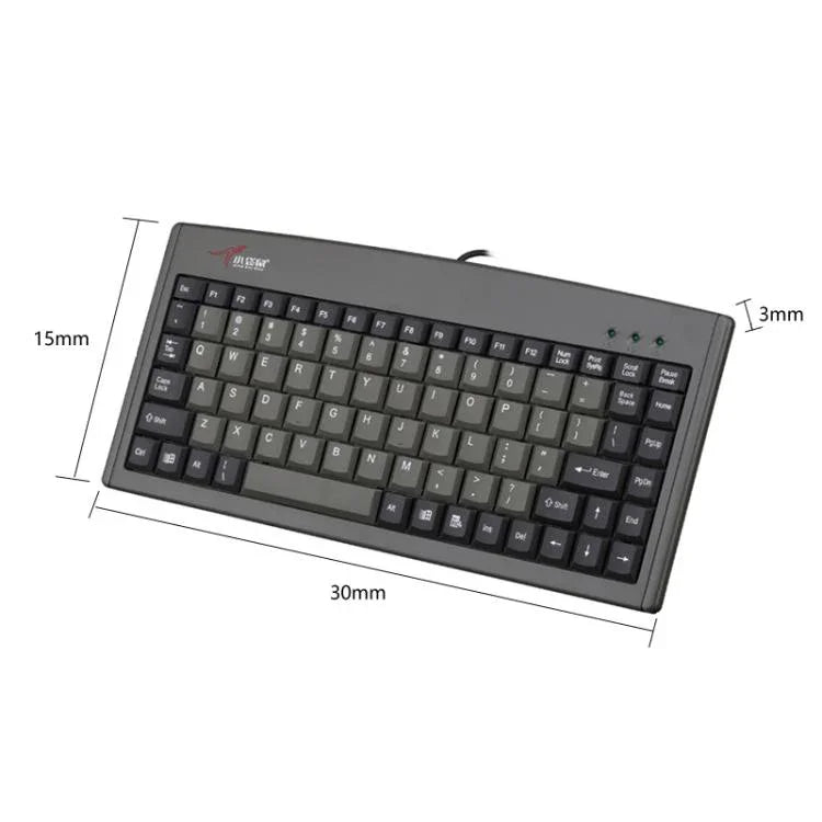 Little Kangaroo DS-3000 88 Tasten kabelgebundene Tastatur mit Magnetring Laptop Industriebüro-Tastatur, PS2, USB
