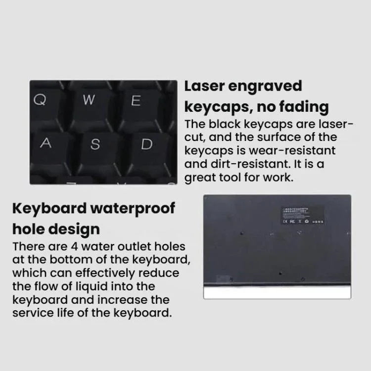 Little Kangaroo DS-8500 Laptop Kabelgebundene Tastatur mit Touchpad, PS2 mit Ohren, USB mit Ohren, PS2 ohne Ohren, USB ohne Ohren