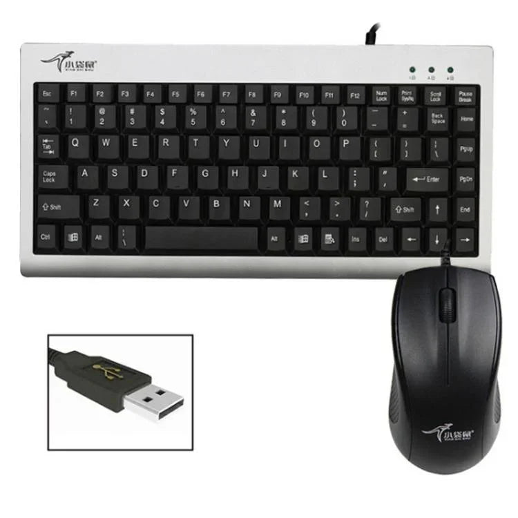 Little Kangaroo DS-9821 DS-911 Laptop Industrielles kabelgebundenes Tastatur- und Maus-Set, USB, PS2
