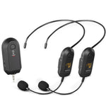 Drahtloser 2,4G Mikrofonverstärker Tragbares Mikrofon, 1 In 1 Ansteckclip, 1 In 1 Kopfbedeckung, 1 In 2 Ansteckclip, 1 In 2 Kopfbedeckung