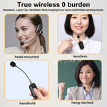 Drahtloser 2,4G Mikrofonverstärker Tragbares Mikrofon, 1 In 1 Ansteckclip, 1 In 1 Kopfbedeckung, 1 In 2 Ansteckclip, 1 In 2 Kopfbedeckung