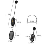 Drahtloser 2,4G Mikrofonverstärker Tragbares Mikrofon, 1 In 1 Ansteckclip, 1 In 1 Kopfbedeckung, 1 In 2 Ansteckclip, 1 In 2 Kopfbedeckung