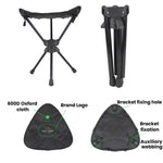 COOL CAMP C-Y008 Outdoor Camping Swivel Folding Chair Aluminum Alloy Triangular Stool For Hiking Fishing Barbecuing
