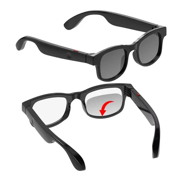 AIMB-V3 Smartbrille mit austauschbaren Sonnenbrillen- und Blaulichtfiltergläsern, AIMB-V3