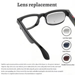 AIMB-G1 Smartbrille mit 5-MP-Kamera und KI-Echtzeitübersetzung, 1080p-Videostabilisierung, 3-Linsen-Set, AIMB-G1