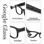 AIMB-G1 Smartbrille mit 5-MP-Kamera und KI-Echtzeitübersetzung, 1080p-Videostabilisierung, 3-Linsen-Set, AIMB-G1